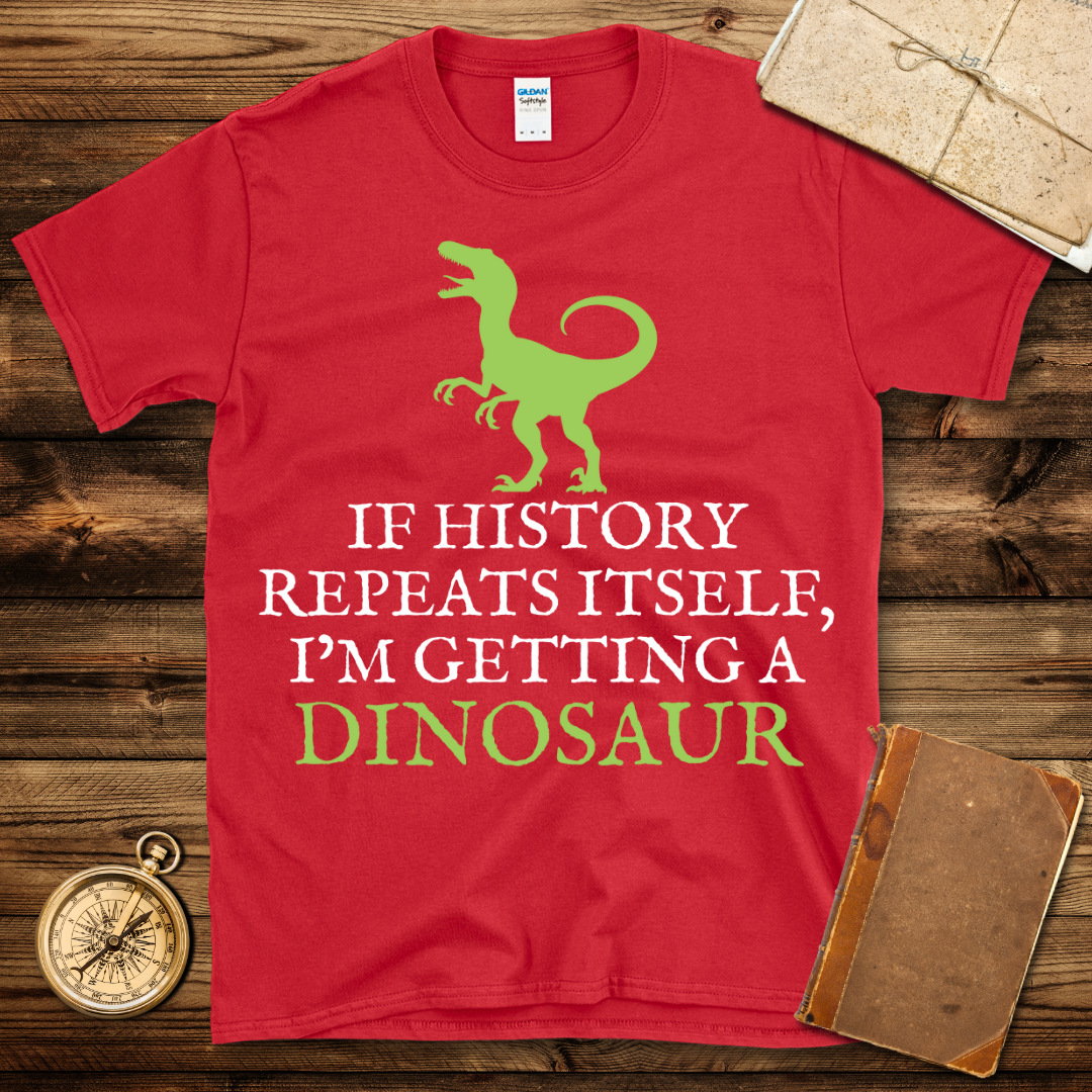 Getting A Dinosaur T-Shirt