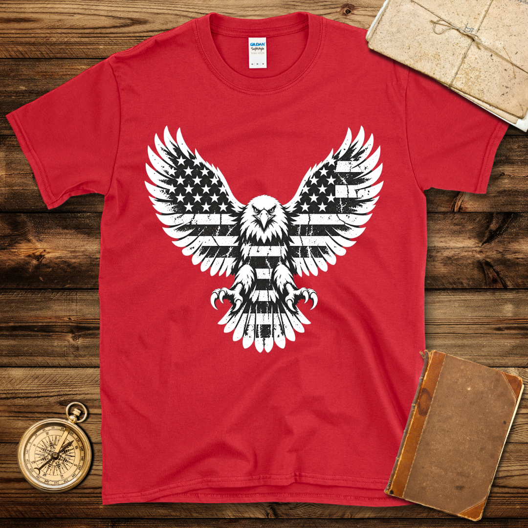 USA Eagle Distressed T-Shirt