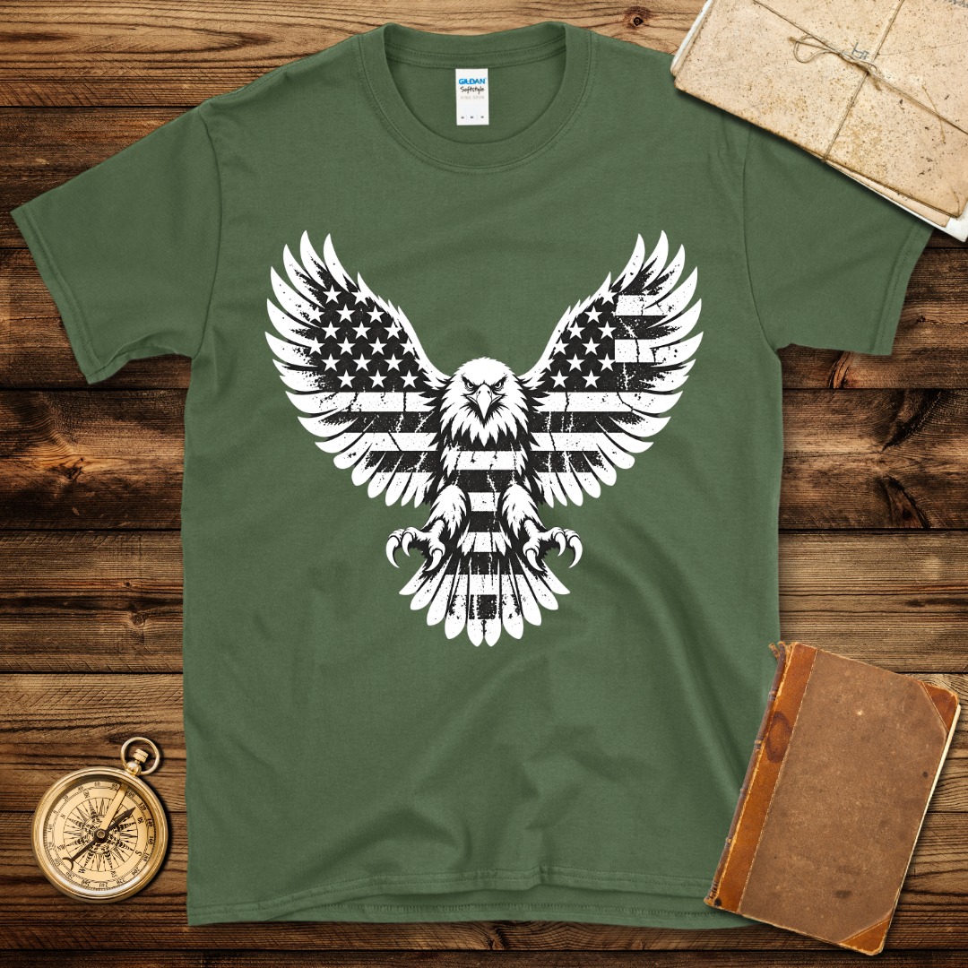 USA Eagle Distressed T-Shirt