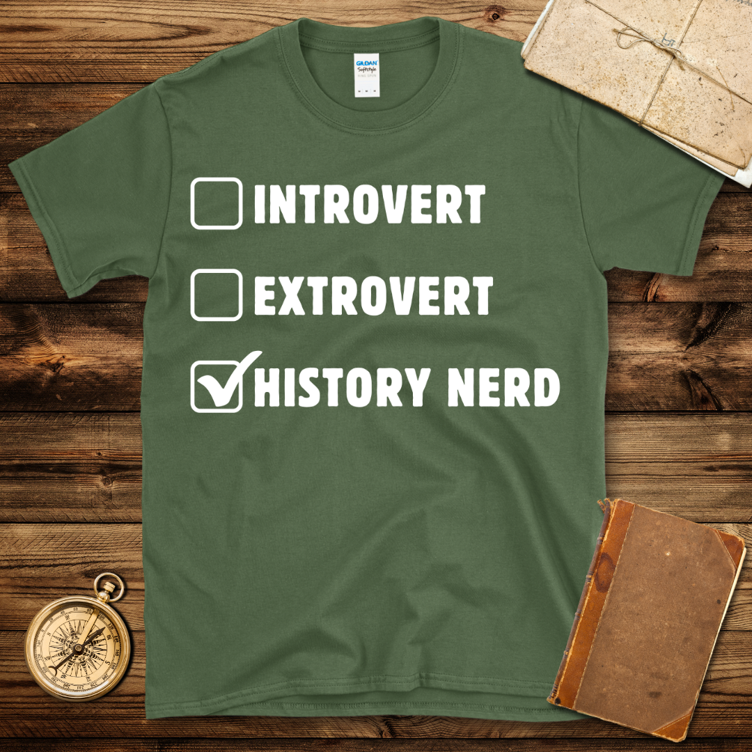 History Nerd Checklist T-Shirt
